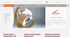 Desktop Screenshot of eurosolar.de
