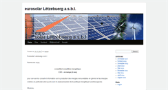 Desktop Screenshot of eurosolar.lu