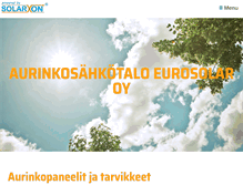 Tablet Screenshot of eurosolar.fi