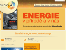 Tablet Screenshot of eurosolar.cz